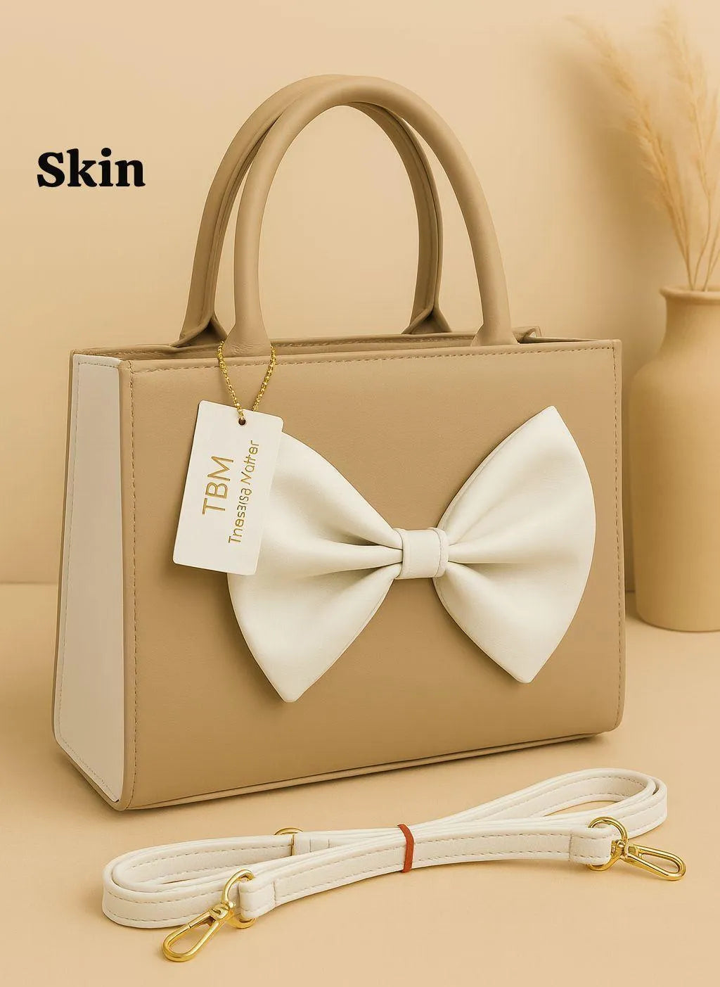 Girl's Leather Plain Shoulder Bag