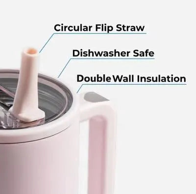 40oz Steel Tumbler with Handle