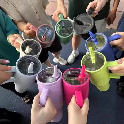 40oz Steel Tumbler with Handle