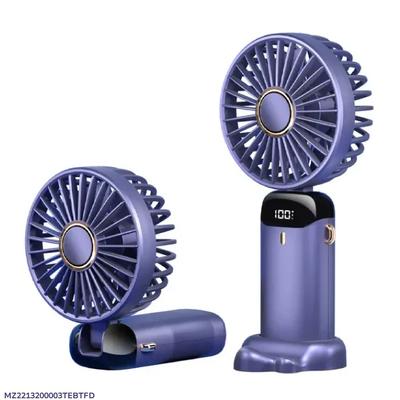 N15 Mini Rechargeable Fan with Digital Display (5 Speed)