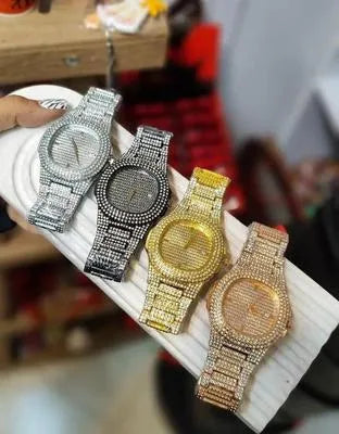 Iced Out Diamond Quartz Watch