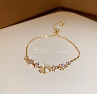 Golden Blossom Charm Bracelet